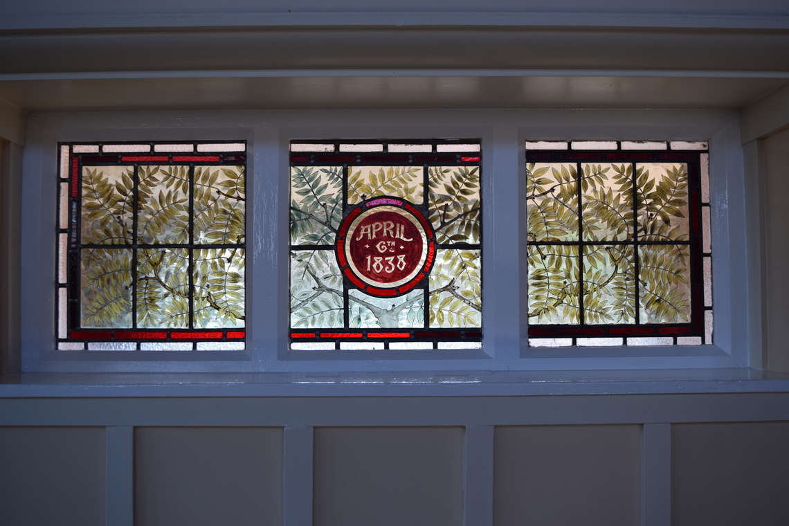 Village Hall April 1838 Ash leaf Window